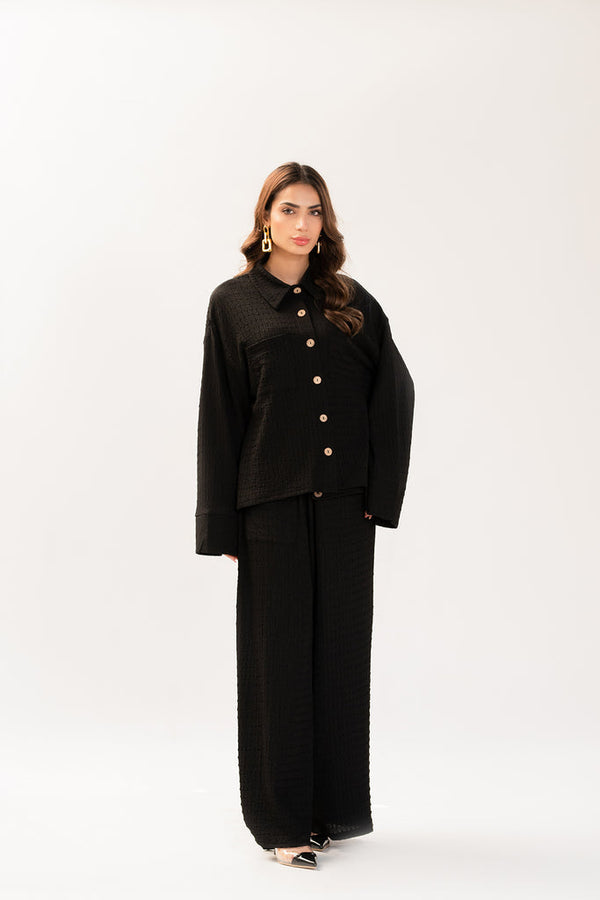 Spring Summer '23 - Kiara Black Cheese Cloth Co Ord Set