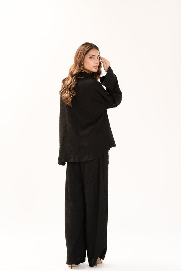 Hassal Spring Summer '23 - Kiara Black Cheese Cloth Co Ord Set
