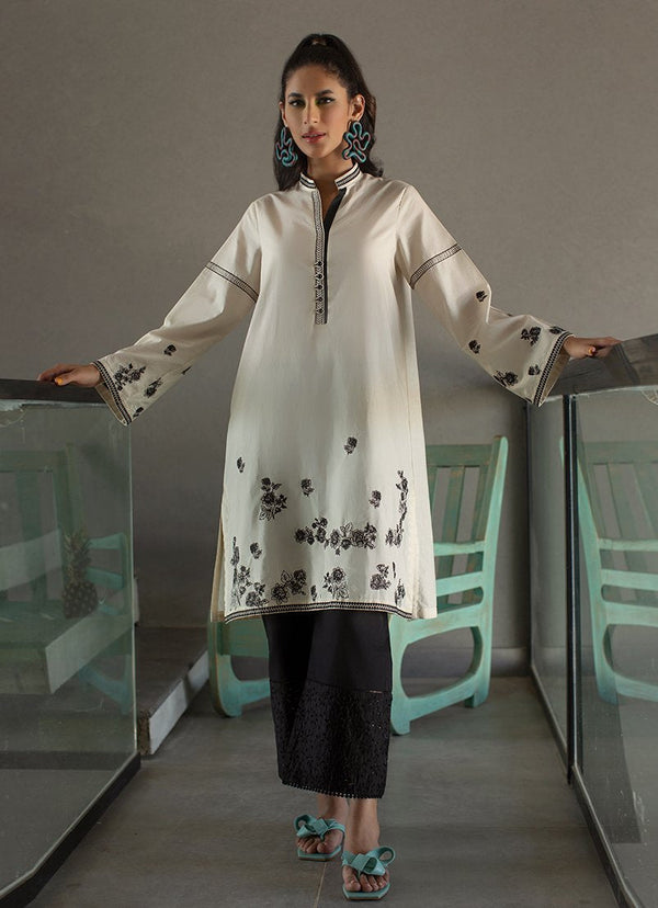 Spring Pret '21 - Floral Embroidered Kurta