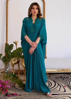 Luna Eid '24 - Emmeline Emerald Crepe Kaftan
