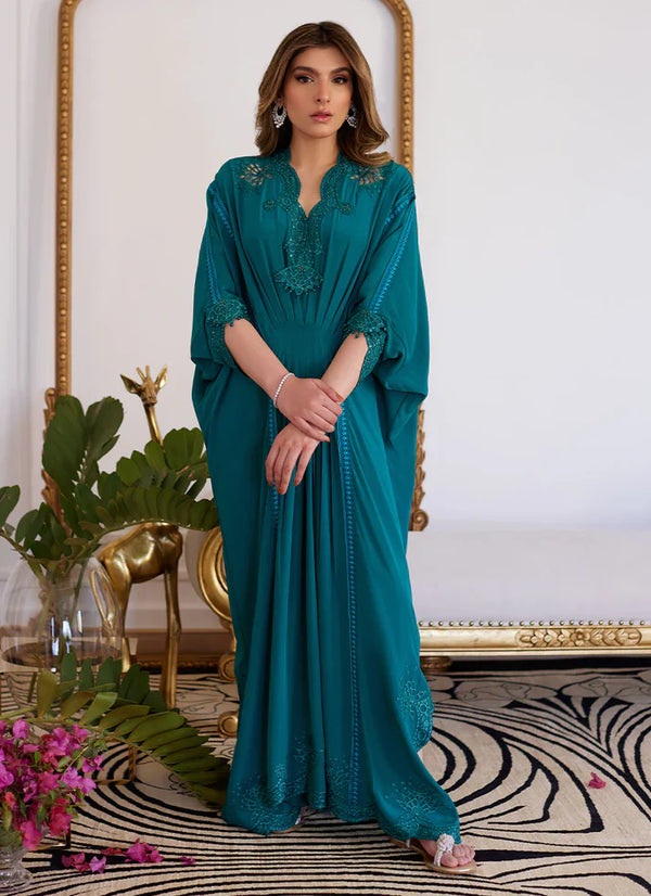 Luna Eid 24 - Emmeline Emerald Crepe Kaftan