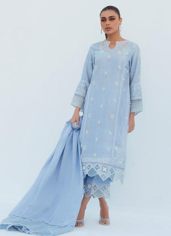 Lea Spring '23 - Sheryl Periwinkle Shirt And Dupatta