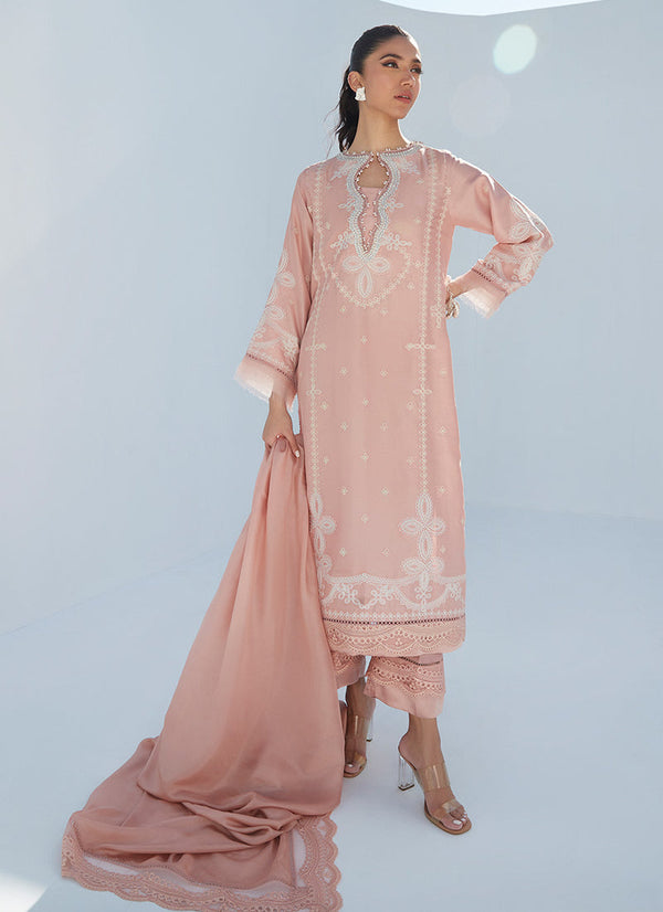 Lea Spring '23 - Erica Apricot Shirt And Dupatta