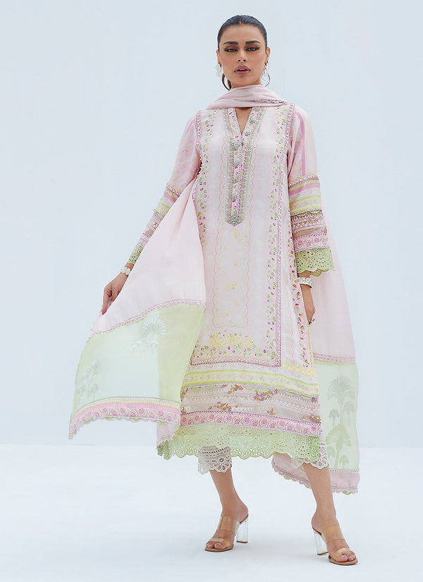 Lea Spring '23 - Delphi Pink Shirt And Dupatta