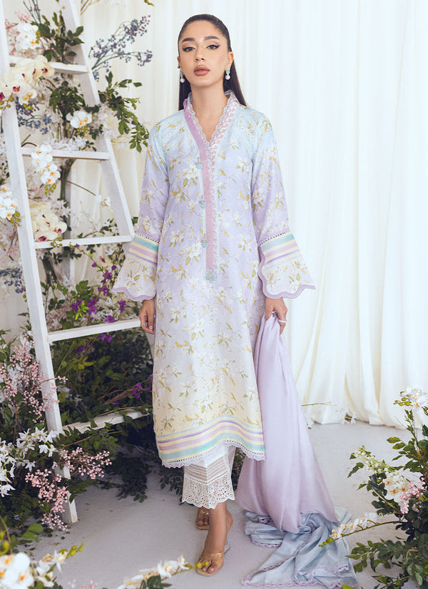 Spring Escape '23 - Aspen Ombre Silk Shirt And Dupatta