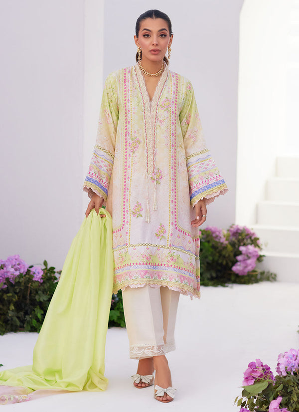 Zaza Prints '24 - Pear Ombrã££ˆ Shirt And Dupatta