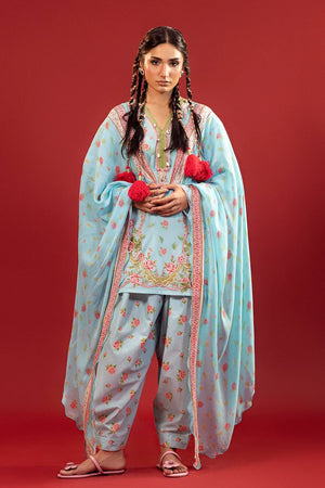 Mahay Summer Vol V '26 - Unstitched Printed 3 Piece Lawn Suit - H265-001B-3CI