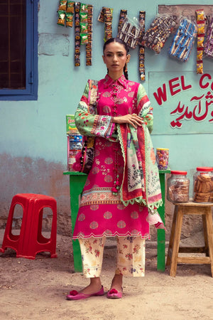 Mahay Summer Vol V '26 - Unstitched Printed 3 Piece Lawn Suit - H265-008A-3AG