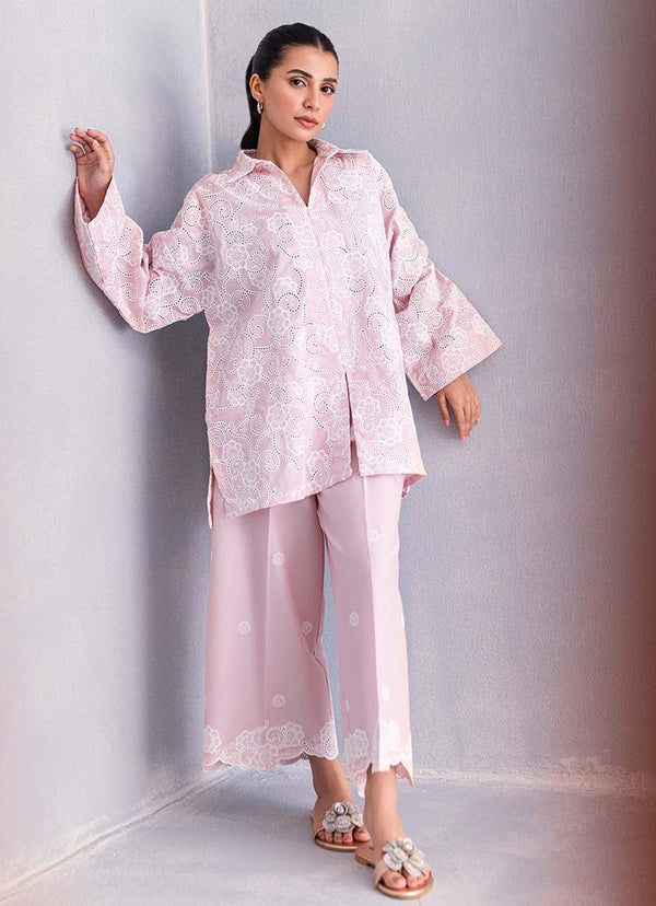 Image - Miss Image 23 -  Pink Embroidered CO-ORD Set