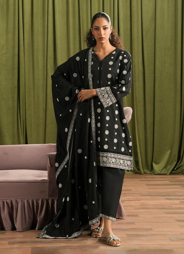 Spring The Tea '25 - 3 PC Embroidered Suit ICSE-213669-12383