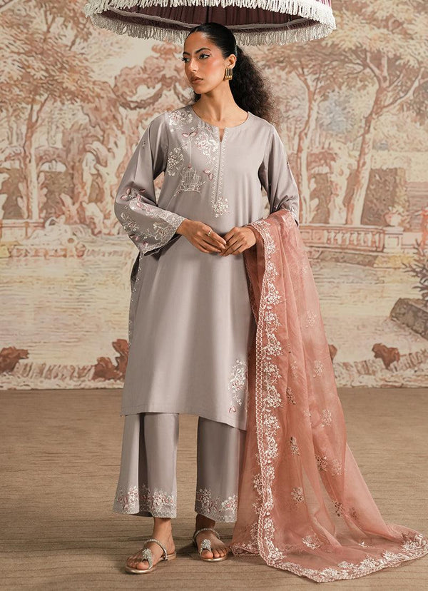 Spring The Tea '25 - 3 PC Luxury Embroidered Suit ICSTE-213886-12444