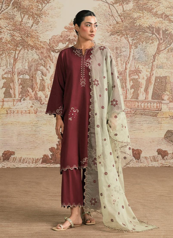 Spring The Tea '25 - 3 PC Luxury Embroidered Suit ICSTE-213885-12439