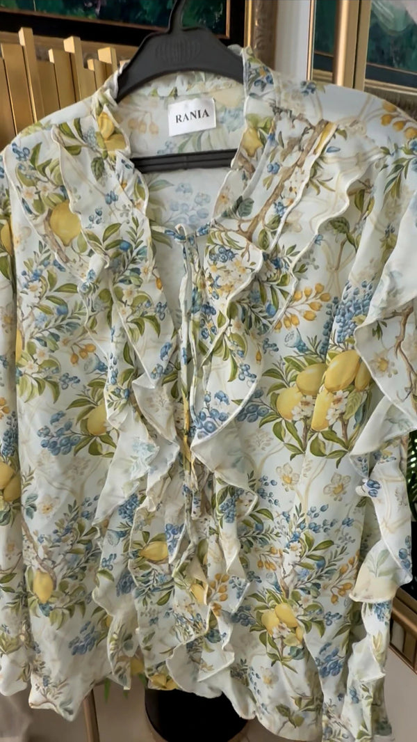 Shirt - Lemon Floral Shirt