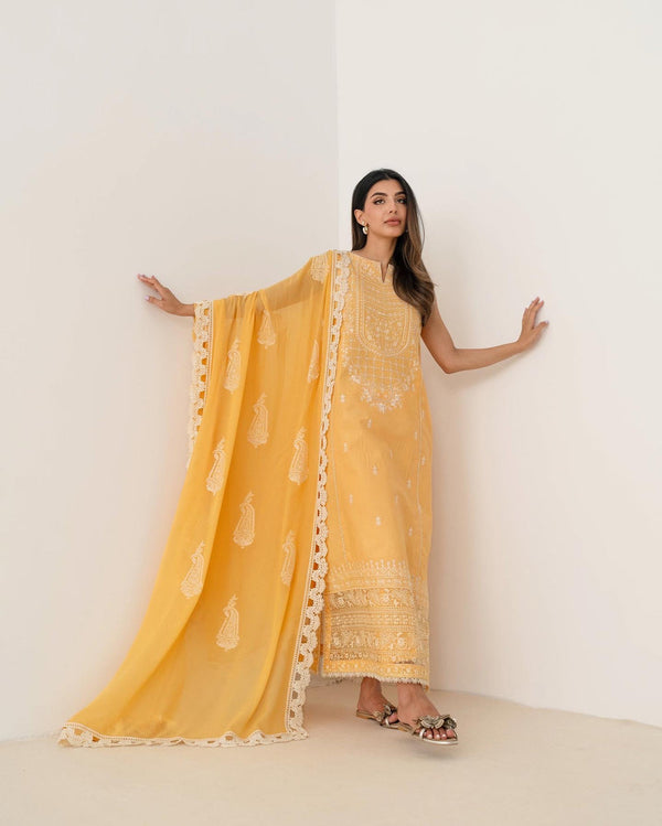 Eid Ul Azha '24 - Mango Pastel Yellow Nel-24621