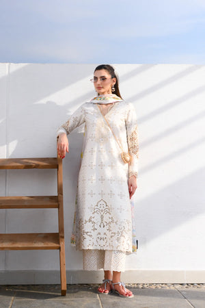 Luxury Lawn x Eid '26 - IVORY  (NEL-26604)