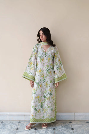 Dream Monsoon Spring '26 - GARDENIA LUXURY EMBROIDERED PRINTED 3PCS SET (NEL-26627)