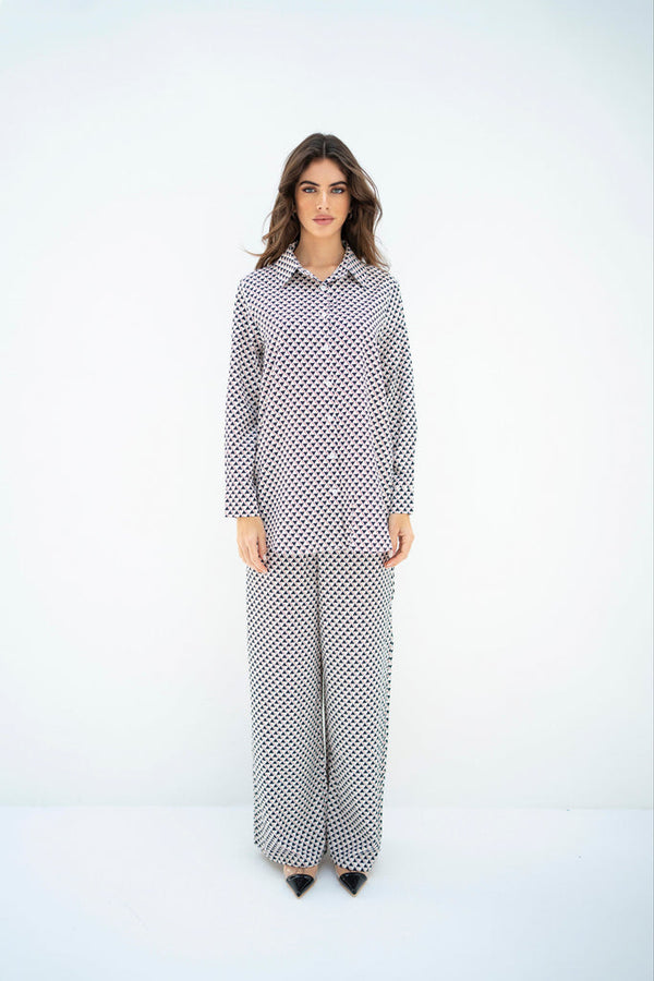 Hassal Spring Summer '23 - Devin Geometric Patterned Co Ord Set