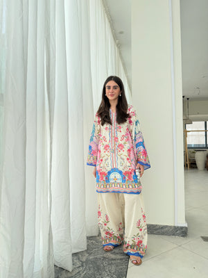 Lawn Pret '26 - Marshmallow CO-ORD Set