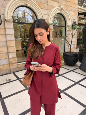 Wine Red Parker Set