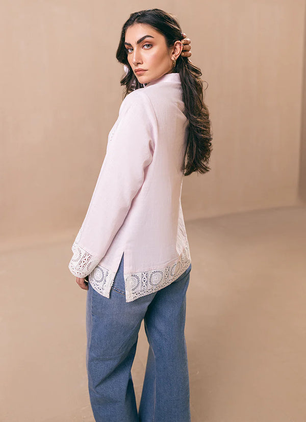 Image - Miss Image 23 - Baby Pink Embroidered Top