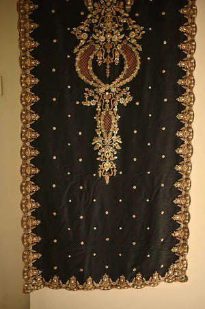 Fasana-e-Yasmin Formals '26 - Black Embroidered Chaadar