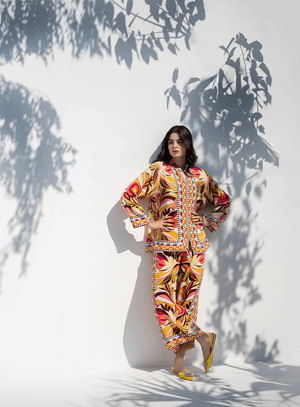 Zhaleh Eid Edit '26 - Lila Printed Co-ord Set