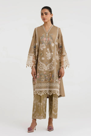 New In '26 - Stitched Embroidered Lawn Shirt+ Culotte | SS25LUX106AP2T
