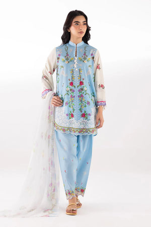 New In '26 - Stitched Embroidered Muzlin Lawn Suit - SC26MUZ203BP3
