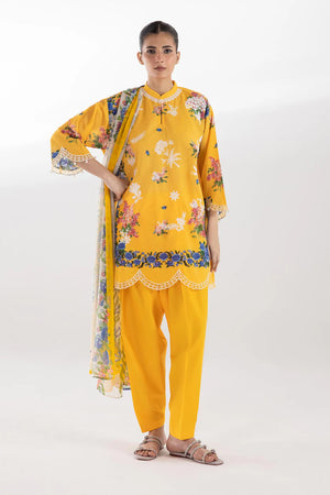 New In '26 - Stitched Embroidered Muzlin Suit - SS25MUZ205BP2T