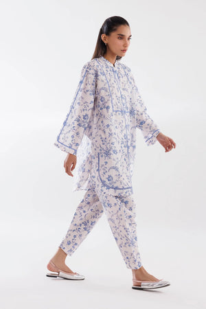Spring Summer '26 - Stitched Printed Brochia Shirt + Shalwar | SS26BSP036P2T