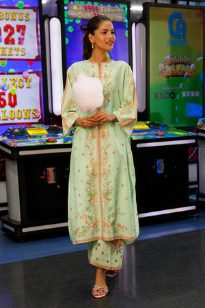 Spring Summer '26 - Stitched Printed Lawn Shirt + Culotte | SS26BSP107P2T