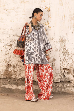 Spring Summer '26 - Stitched Printed Viscose Shirt + Shalwar | SS26BSP120P2T
