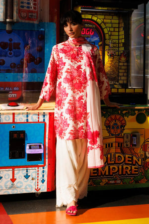 Spring Summer '26 - Stitched Printed Lawn Shirt + Dupatta | SS26BSP137P2D