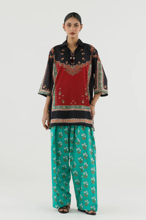 New In '26 - Stitched Printed Lawn Shirt+ Shalwar - SS26BSP226P2T