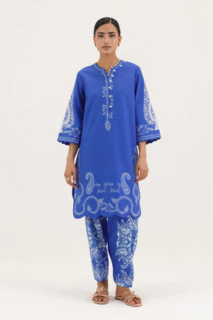 New In '26 - Stitched Printed Dobby Shirt+ Shalwar - SS26BSP227P2T