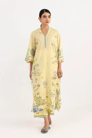 Basics '26 - Stitched Printed Lawn Shirt+ Culotte | SS26BSP229P2T