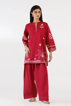Stitched Embroidered Lawn Shirt + Shalwar | SS26ESE303P2T