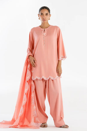 Eid Edit '26 - Stitched Embroidered Linen Suit | SS26ESE311P3
