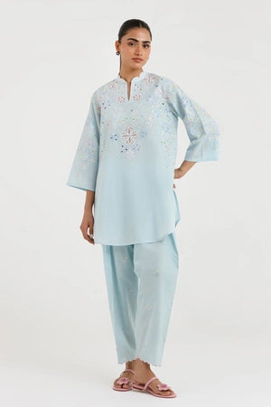 New In '26 - Stitched Printed Lawn Shirt+ Culotte | SS26SGE409P2T