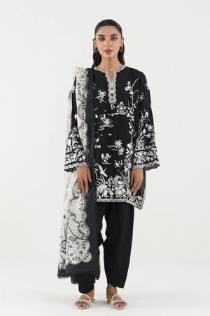 New In '26 - Stitched Embroidered Raw Silk Suit | SS26SGE427P3