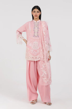 New In '26 - Stitched Embroidered Lawn Shirt+ Shalwar - SS26SGE430P3