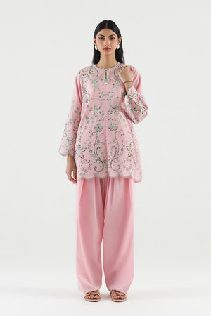 New In '26 - Stitched Embroidered Lawn Shirt+ Culotte - SS26SGE486P2T