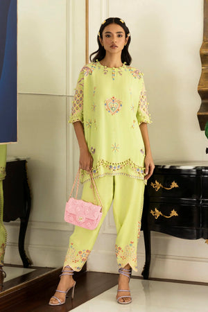 Eid Edit '26 - Stitched Embroidered Raw Silk Shirt+ Shalwar | SS26SM048P2T