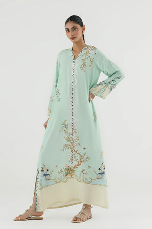 New In '26 - Stitched Printed Raw Silk Shirt | SS26STP731