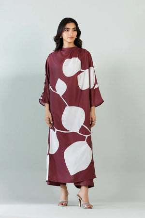 Eid Edit '26 - Stitched Printed Satin Shirt+ Culotte | SS26STP733P2T