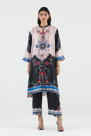 New In '26 - Stitched Printed Satin Shirt+ Culotte | SS26STP753P2T