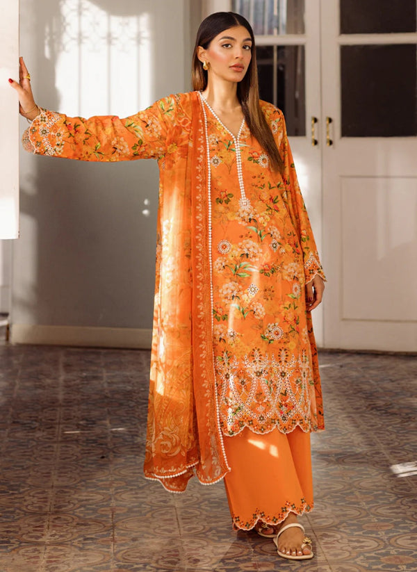 Summer Rtw '24 - 3 Pc Suit W Schiffli Embroidery Ippksm23-D7