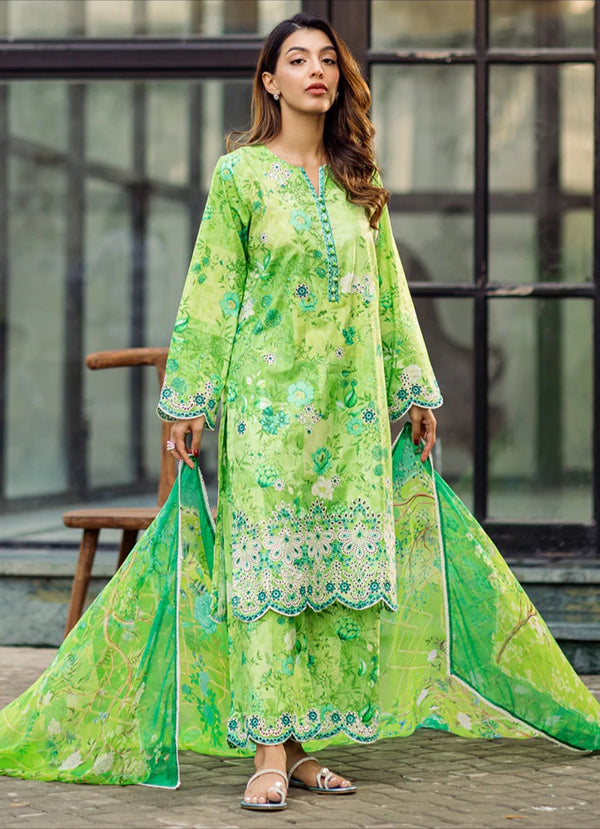 Summer Rtw '24 - 3 Pc Suit W Schiffli Embroidery Ippksm23-D12