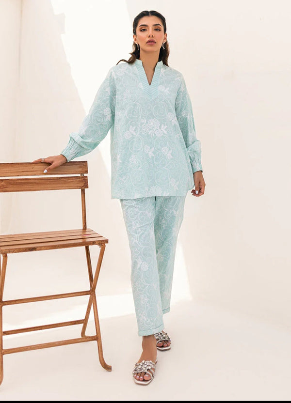 Summer Rtw '24 - Sea Blue Co-Ord Set Icse-212735