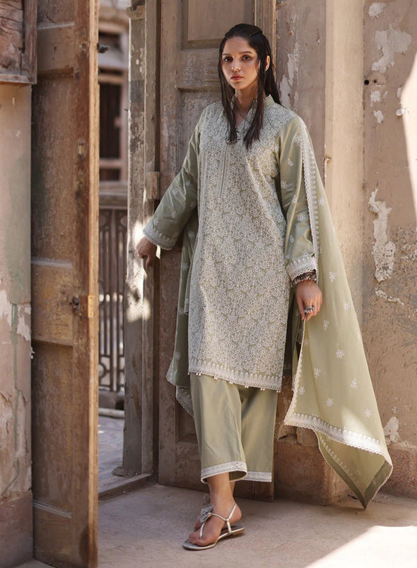 Summer Rtw '24 - 3 Pc Embroidered Suit Icse-213152